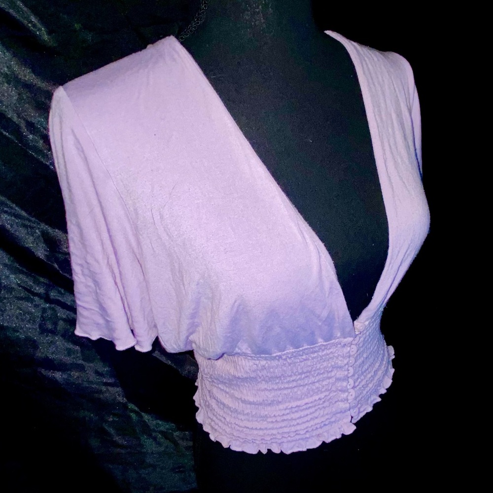 Forever 21 Purple Crop Top
